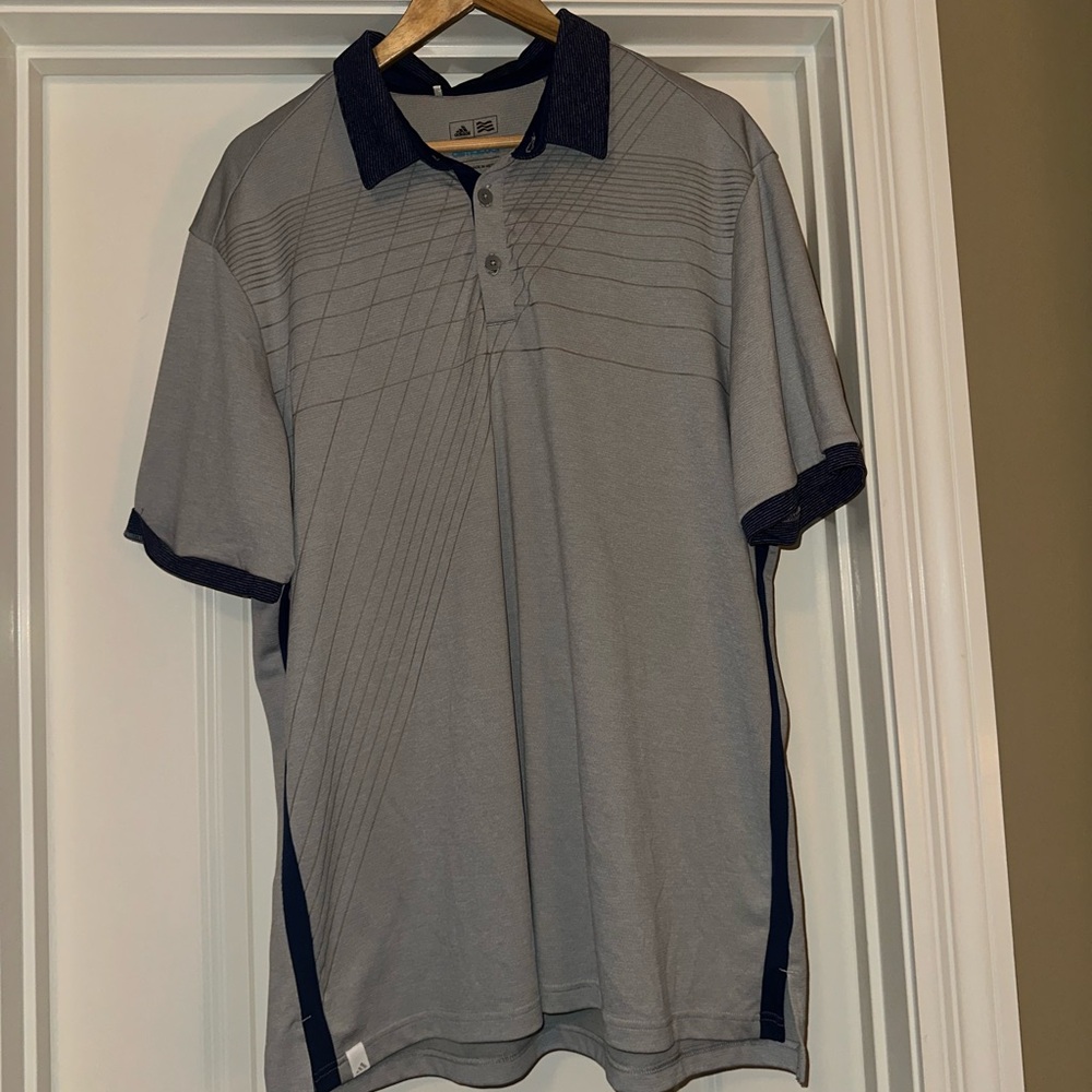 Adidas Gray Performance Polo Shirt